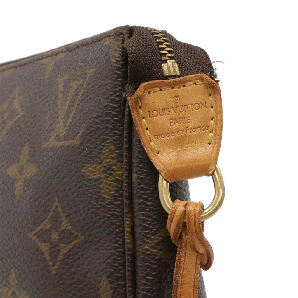 LOUIS VUITTON Authentic Brown Monogram Pochette Pouch - Picture 8 of 10